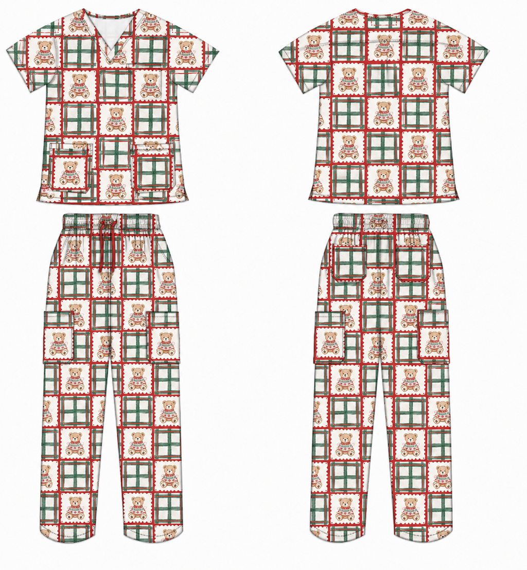 Beary Christmas Scrub Set