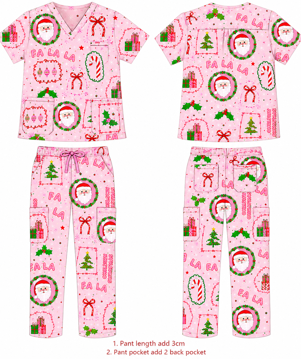 Merry Pinkmas Scrub Set