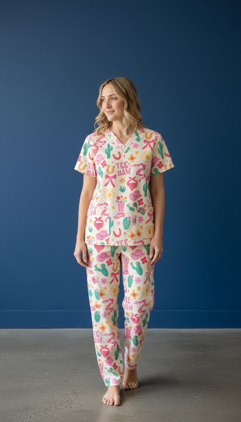 Yeehaw & CPR Scrub Set