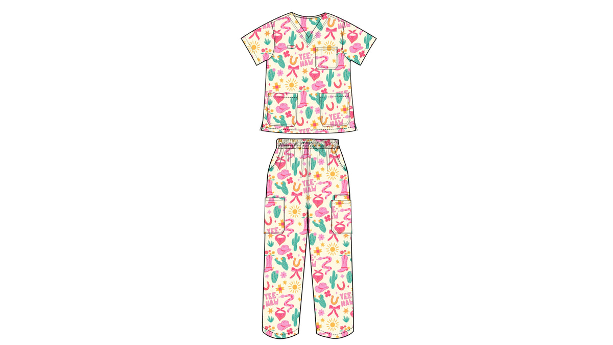 Yeehaw & CPR Scrub Set