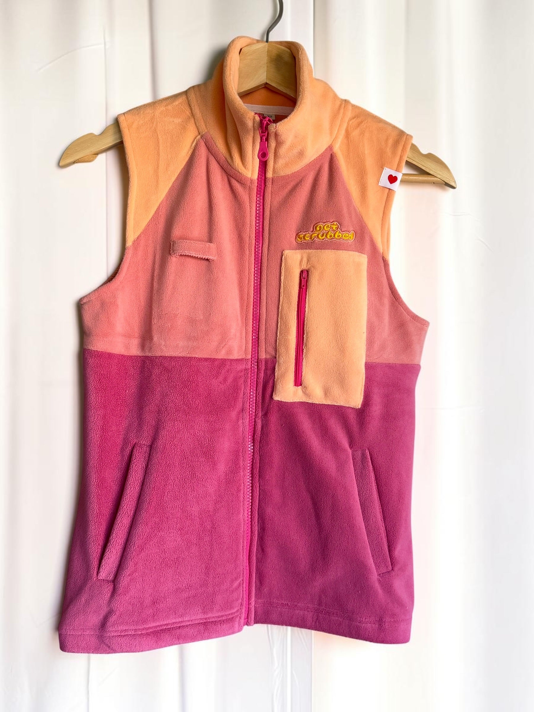 Code Peachy Pink Scrub Vest