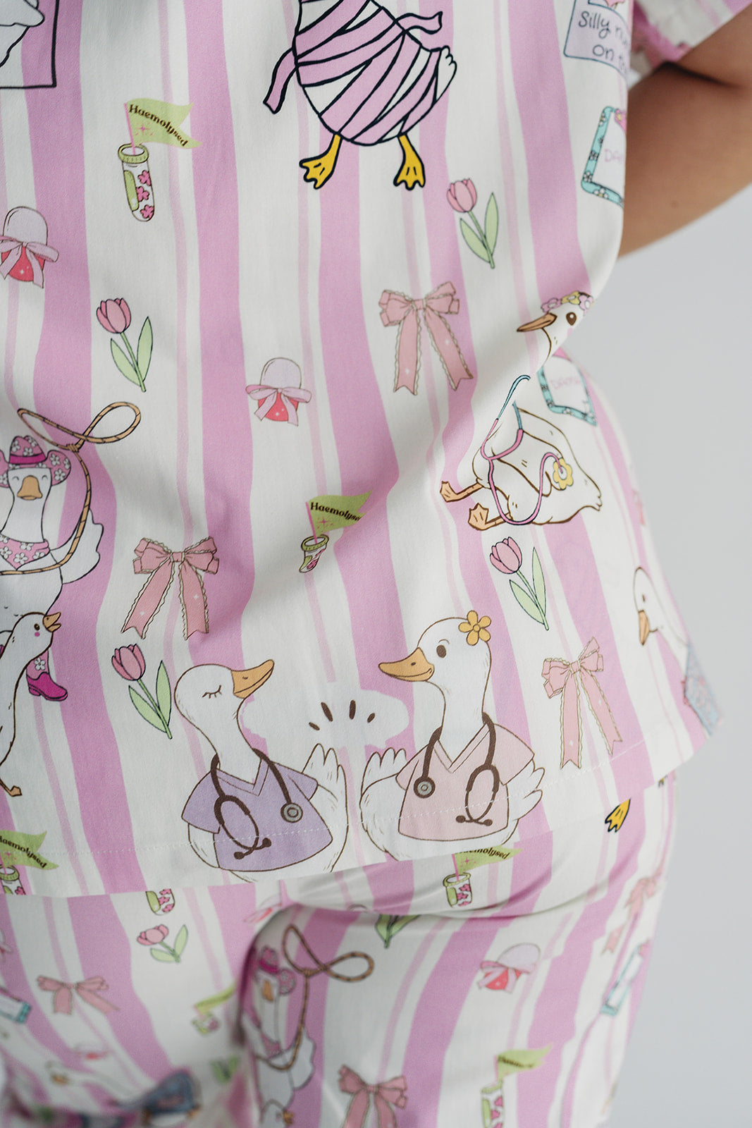 Silly Nurse Goose Scrub Set