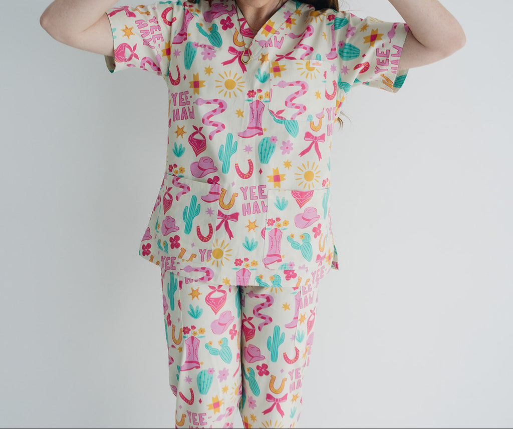 Yeehaw & CPR Scrub Set