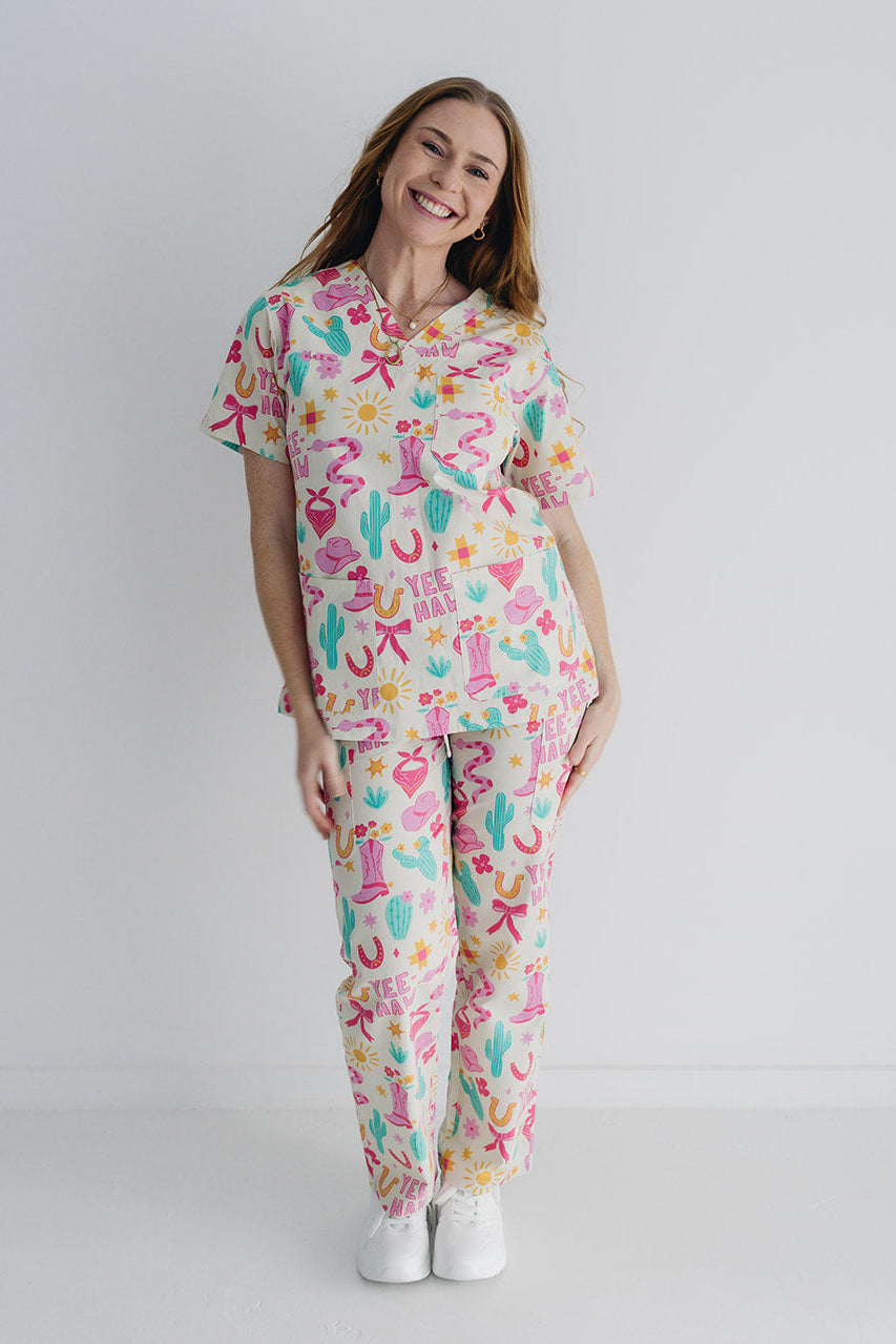 Yeehaw & CPR Scrub Set