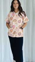 Christmas Confetti Scrub Top