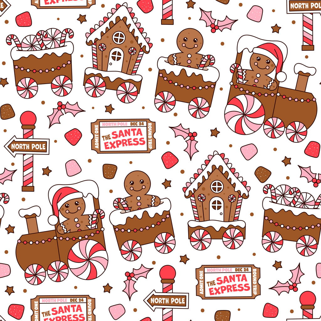 Gingerbread Express Scrub Set