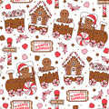 Gingerbread Express Scrub Set