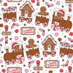 Gingerbread Express Scrub Set