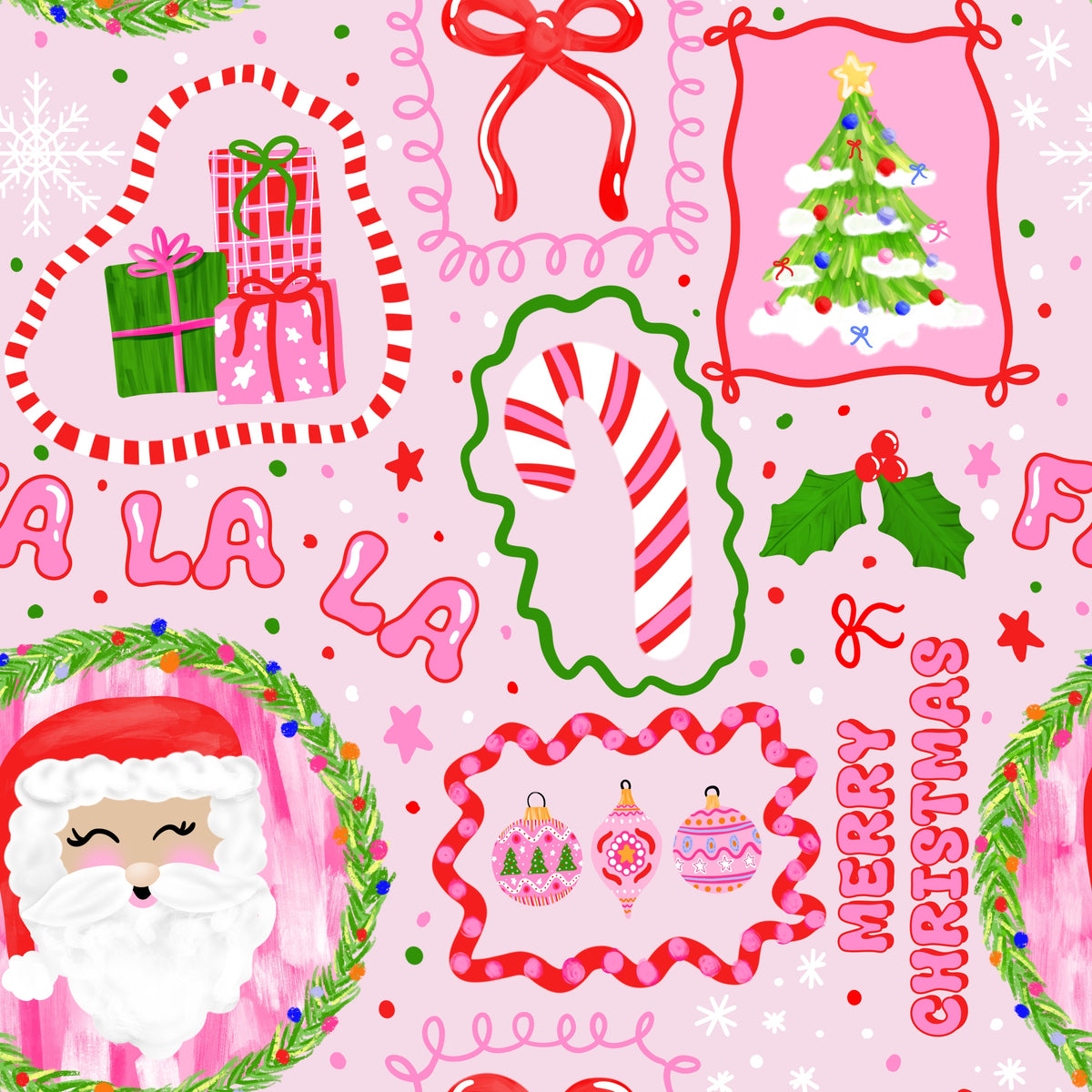 Merry Pinkmas Scrub Set