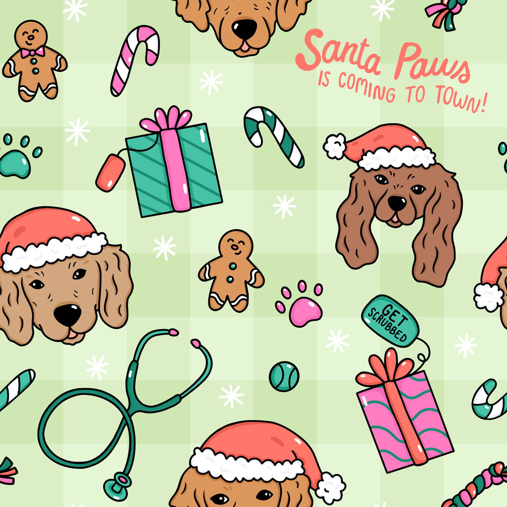 Santa Paws Scrub Set